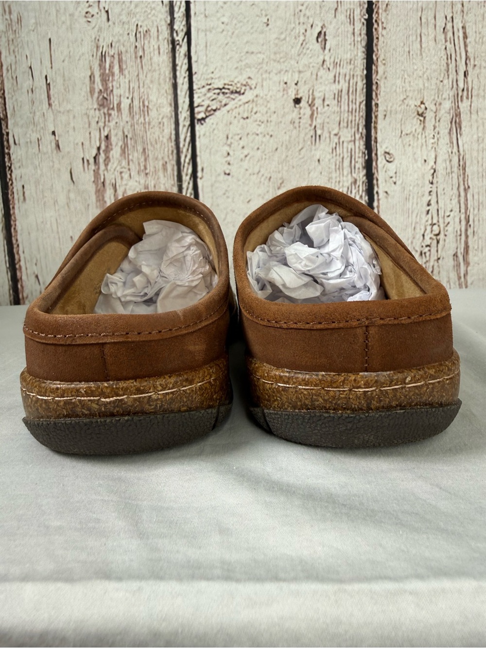 Earth Ezra Button Wrap Suede Leather Slip On Clogs Mules Size 8 - Picture 8 of 15